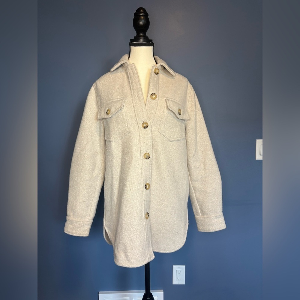 Kismet XS Off-White Utility Jacket with Button Detail